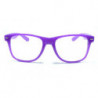 Glow Nerd Wayfarer Party Brille leuchtet in der Nacht purple