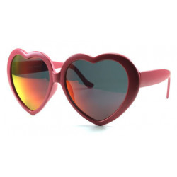 Lunettes de soleil LOVE VISION rouge