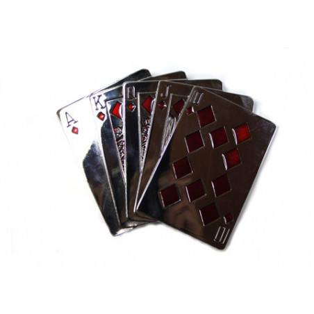 Poker Gürtelschnalle Royal Flush