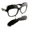 SunStachesÂ® MUSTACHIO Lunettes moustache party noir/clair