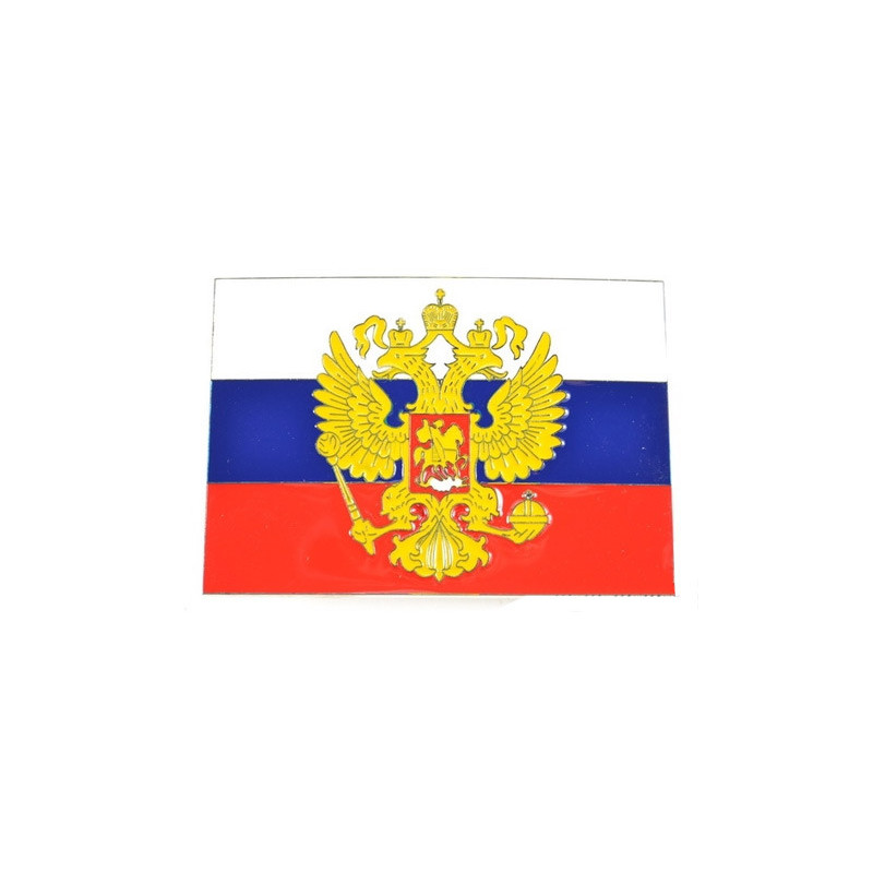 Länder Flagge Gürtelschnalle Russland chrom