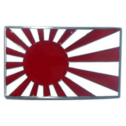 Länder Flagge Gürtelschnalle Japan chrom