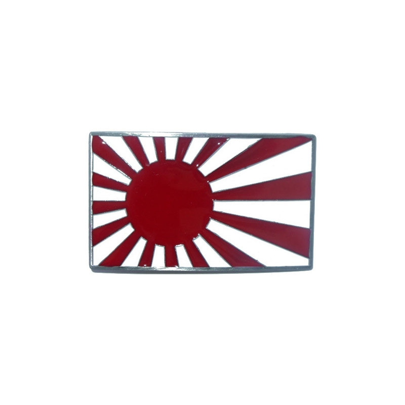 Länder Flagge Gürtelschnalle Japan chrom