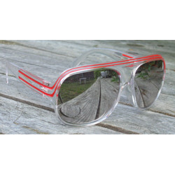 Lunettes de soleil retro aviator rt210 ice rouge mirroir