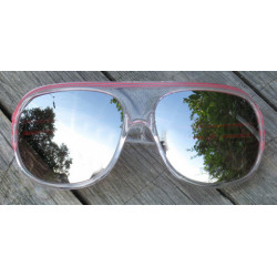 Lunettes de soleil retro aviator rt210 ice rouge mirroir