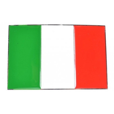 Länder Flagge Gürtelschnalle Italien chrom