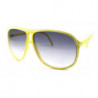 Lunettes de soleil Miami Style squarecut stripe Aviator jaune