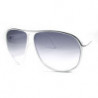 Lunettes de soleil Miami Style squarecut stripe Aviator white-bk