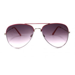 Bicolor Lunettes de soleil aviator pilot blanc pink