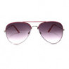 Bicolor Lunettes de soleil aviator pilot blanc pink