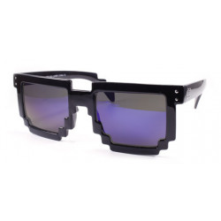 Lunettes de soleil Gamer Retro 8Bit Pixel Party noir purple revo