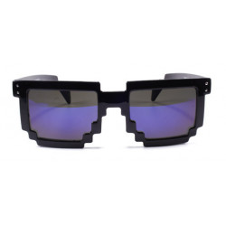 Lunettes de soleil Gamer Retro 8Bit Pixel Party noir purple revo