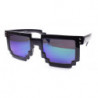 Lunettes de soleil Gamer Retro 8Bit Pixel Party noir turquoise r