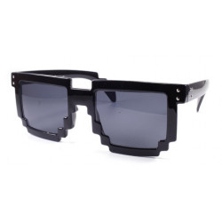 Lunettes de soleil Retro Gamer Pixel noir