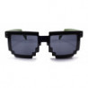 Lunettes de soleil Retro Gamer Pixel noir olive