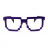 Lunettes de soleil 8-Bit Nerd Pixel purple noir