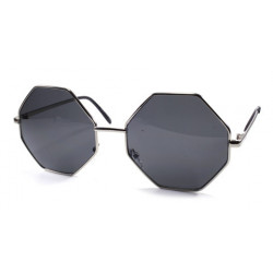 Lunettes de soleil Big Octagon Party chrome smoke