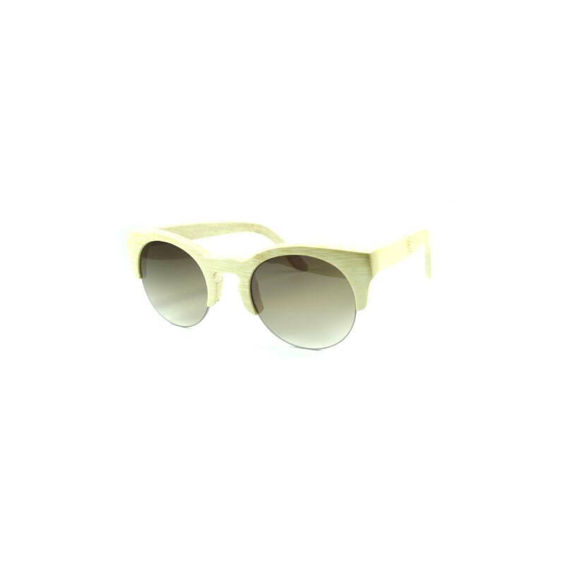 Handgemachte Bambus Clubmaster Sonnenbrille desert