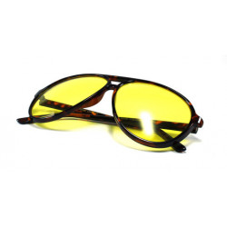 Lunettes de soleil vintage aviator nightlens demi