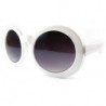 Lunettes de soleil round comic eyes lady fashion blanc