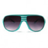 Lunettes de soleil nu rave retro stripes rt37 tourquoise