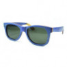 Polarisierte Skateboard Holz Wayfarer Sonnenbrille blau