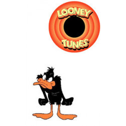 Looney Tunesâ¢ T-Shirt Daffy Duck avec porte-clÃ© taille L