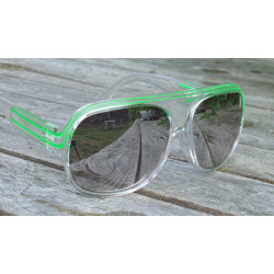 Retro Aviator Sonnenbrille rt210 ice grün verspiegelt