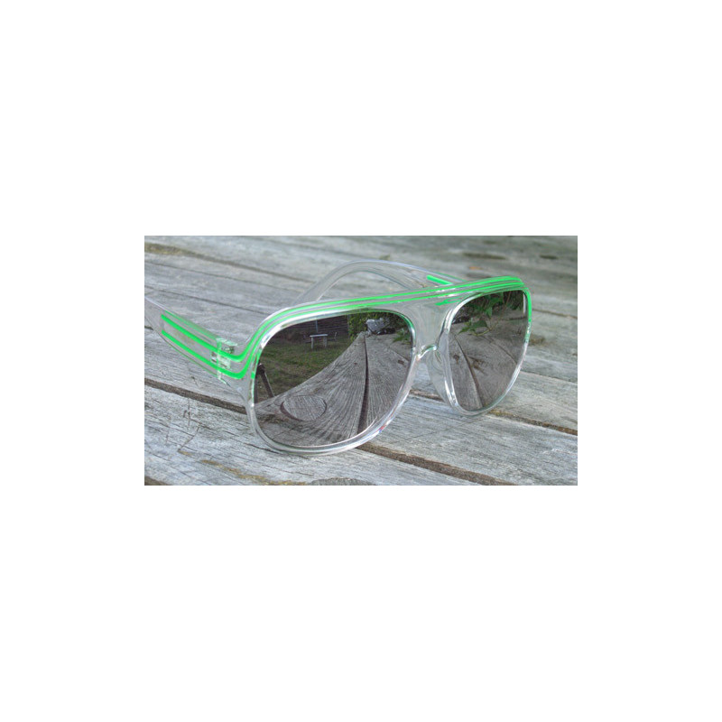 Retro Aviator Sonnenbrille rt210 ice grün verspiegelt