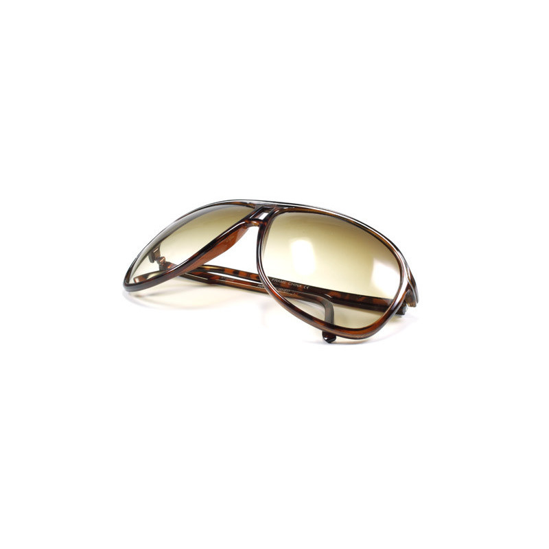 Miami Style squarecut stripe Aviator Sonnenbrille desert