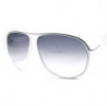 Miami Style squarecut stripe Aviator Sonnenbrille white-bk