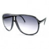 Miami Style squarecut stripe Aviator Sonnenbrille black-wt