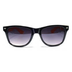 Bicolor Wayfarer Sonnenbrille ruby schwarz orange