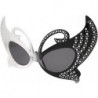 Lunettes de soleil papillon party big butterfly black