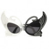 Lunettes de soleil papillon party big butterfly black