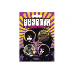 Jimi Hendrix Pins 4 StÃ¼ck Ansteck-Buttons Psychedelic II