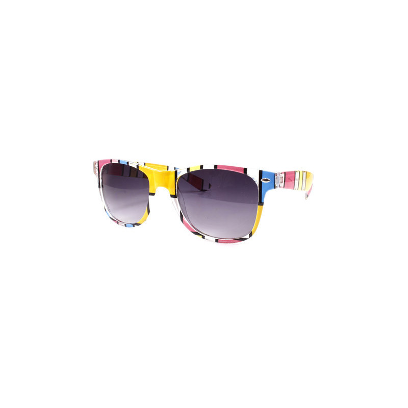 Color Brick Wayfarer Sonnenbrille ice pink gelb