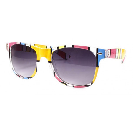 Color Brick Wayfarer Sonnenbrille ice pink gelb