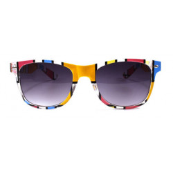 Color Brick Wayfarer Sonnenbrille ice pink gelb