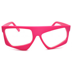 UngleichfÃ¶rmige Kult Partybrille leuchtet in der Nacht pink