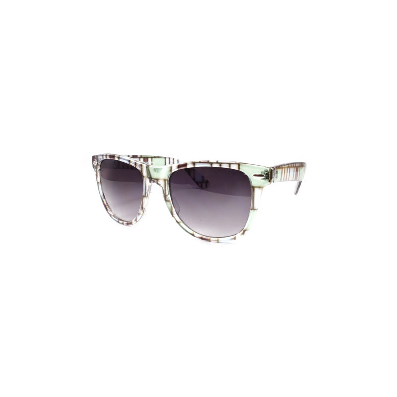 Brick Design Wayfarer Sonnenbrille ice grün