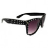 Wayfarer grosse Damen Dots Punkte Sonnenbrille black ruby