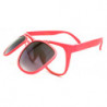 Lunettes de soleil flap trend wayfarer ruby'or'clear pink