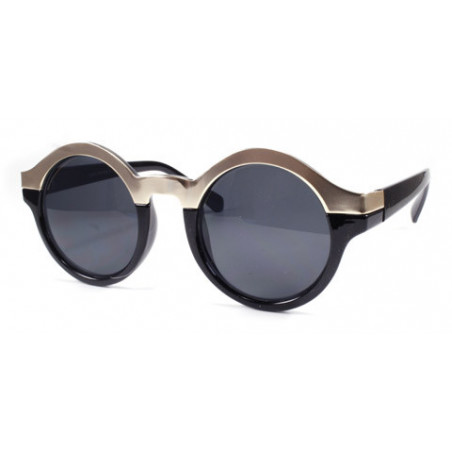 Steam Punk Gothic Sonnenbrille schwarz gold