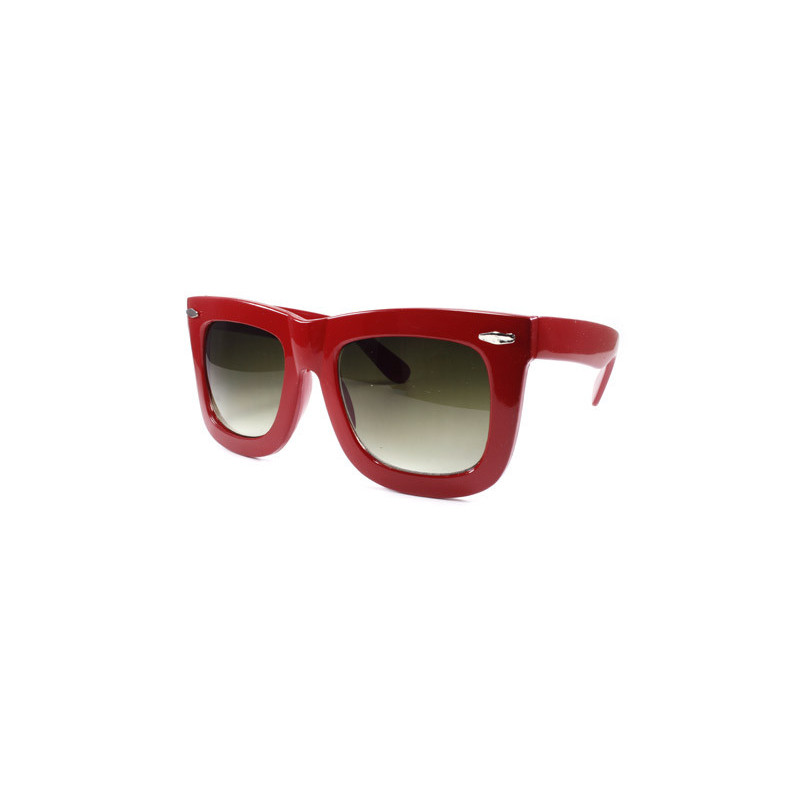 Bold Wayfarer Sonnenbrille Style Hit rot gsk