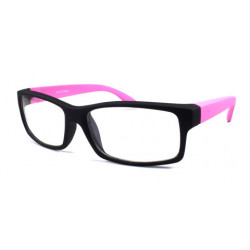 Square Nerd Wayfarer Sonnenbrille schwarz pink