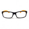 Square Nerd Wayfarer Sonnenbrille schwarz orange