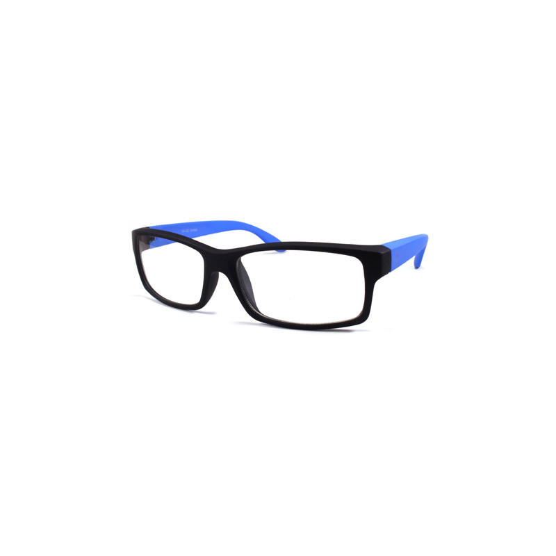 Square Nerd Wayfarer Sonnenbrille schwarz blau