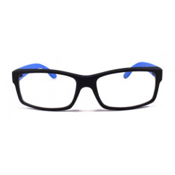 Square Nerd Wayfarer Sonnenbrille schwarz blau