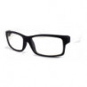 Square Nerd Wayfarer Sonnenbrille schwarz weiss